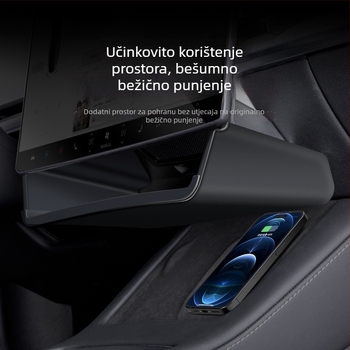 Tesla središnja kutija za pohranu s držačem za maramice i ETC nosačem, TPE materijal, vodootporan na ploči, model WL-01