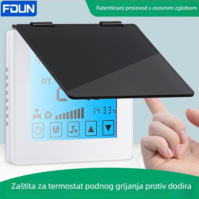 Zaštitni poklop za panel sjenila centralne klime, kućište prekidača i termostat — zaštita od slučajnog dodira, otporan na prskanje vode u kupaonici