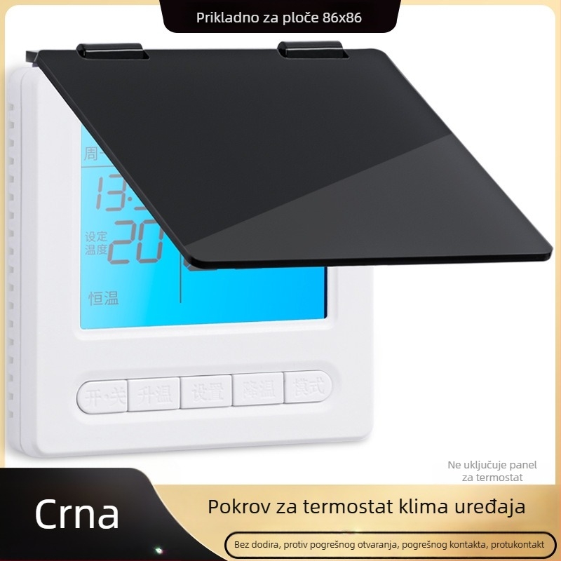 Zaštitni poklop za panel sjenila centralne klime, kućište prekidača i termostat — zaštita od slučajnog dodira, otporan na prskanje vode u kupaonici