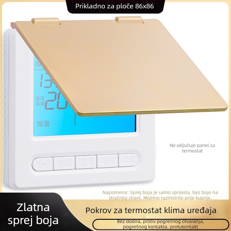 Zaštitni poklop za panel sjenila centralne klime, kućište prekidača i termostat — zaštita od slučajnog dodira, otporan na prskanje vode u kupaonici
