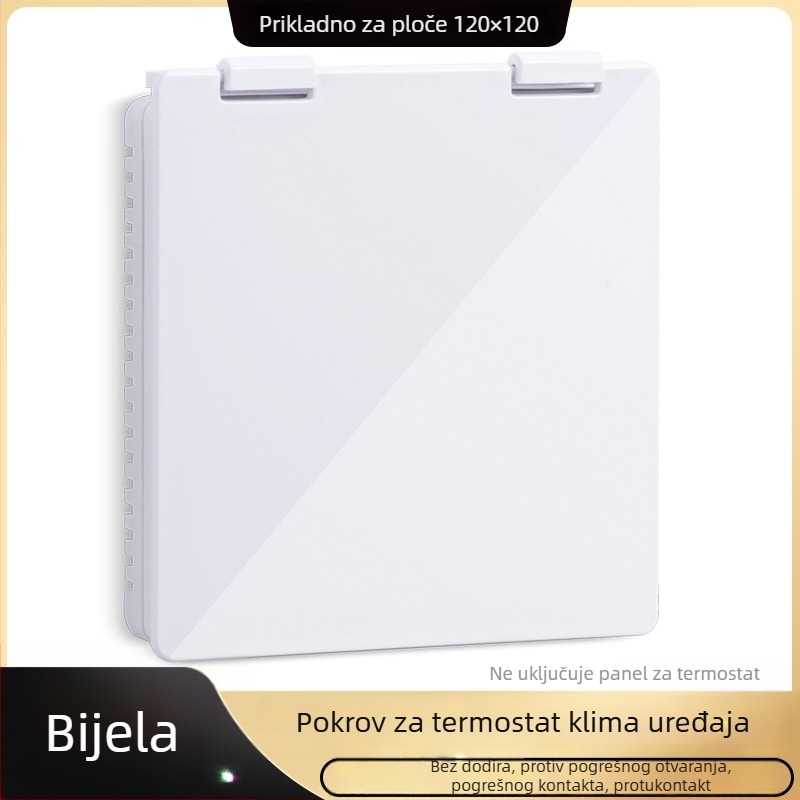 Zaštitni poklop za panel sjenila centralne klime, kućište prekidača i termostat — zaštita od slučajnog dodira, otporan na prskanje vode u kupaonici