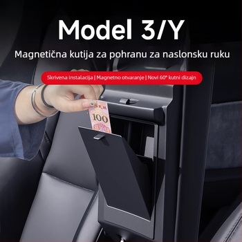 Kutija za središnju konzolu za Tesla Model Y — plastična, za ploču instrumenta, vodootporna i otporna na tlak
