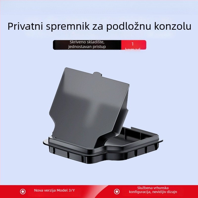Kutija za središnju konzolu za Tesla Model Y — plastična, za ploču instrumenta, vodootporna i otporna na tlak