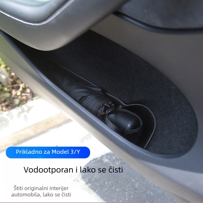 Kutija za pohranu ručice vrata za Tesla Model Y (6 mjesta) – za četiri vrata, plastična, vodootporna, otporna na tlak