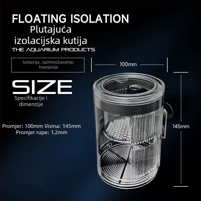 Plutajući akrilni inkubator za izolaciju razmnožavanja