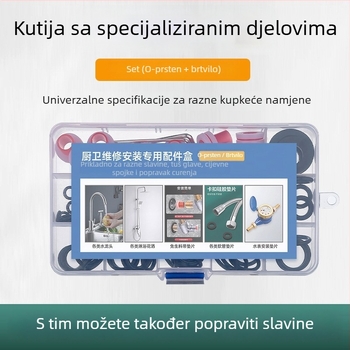 Set brtvila za popravak slavine, tuša i miješača – ABS silikon gel materijal, moderni minimalistički stil