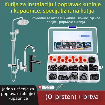 Set brtvila za popravak slavine, tuša i miješača – ABS silikon gel materijal, moderni minimalistički stil