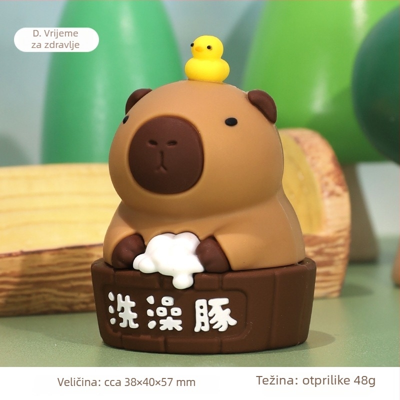 Stolna figurica od smole – crtani stil – BABY STORY, IP: Happy Tons, Umjetničko djelo, Poklon za rođendan