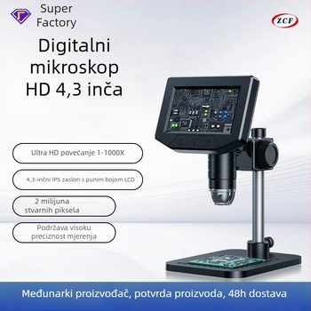 Digitalni mikroskop s integriranim zaslonom, ZCF branda, elektronička primjena, licencirana privatna oznaka