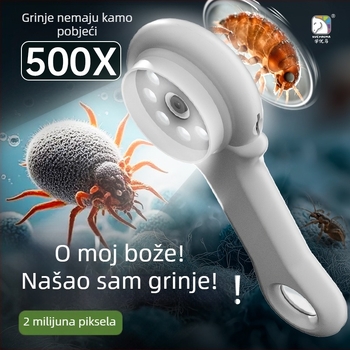 Dječji mikroskop sa zaslonom – kompletni skup naučnih eksperimenata, električni, ABS materijal, za uzrast 7–14 godina, šifra proizvoda 3171