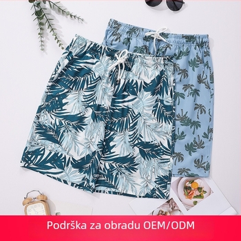 Muške kupaće šorceve s printom, brzo se suše, 100% poliester, pleteni materijal, ljetni komad