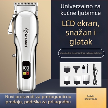 Električni podrezivač dlaka za kućne ljubimce s 9C nehrđajućim nožem, motorom 390, ABS kućištem, indikatorom baterije