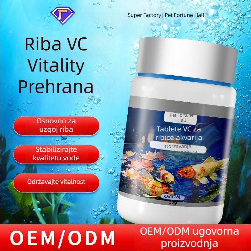 Vitamin tablete za ukrasne ribe – Chongfutang, 80 g, oprema za akvarij
