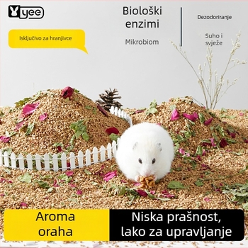 Podloga za hamstere od orahovog pijeska – Yee marka – Alati za njegu kućnih ljubimaca