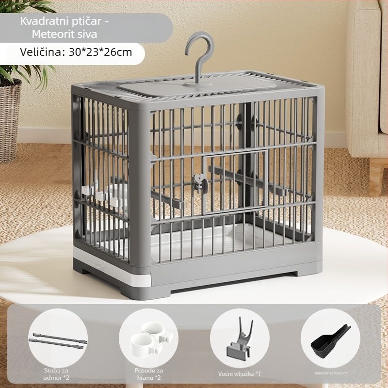 Plastični kavez za ptice, neimportirano, (bez licenciranih privatnih marki)