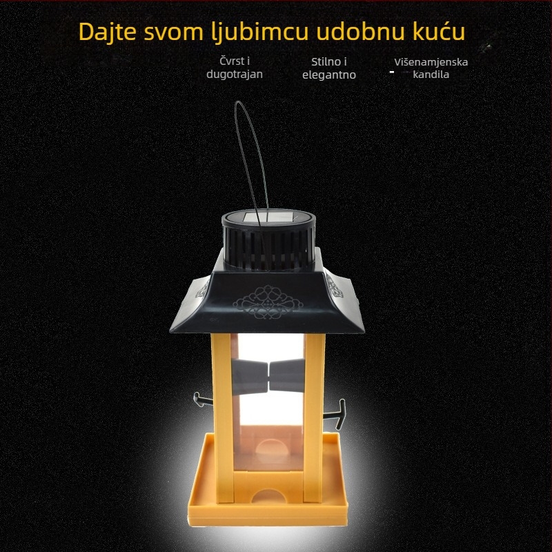 PETALENT plastična solarna hranilica za ptice, za vanjski balkon