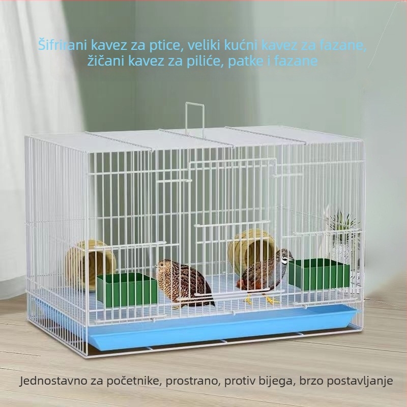 Kavez za uzgoj ptica, žičana konstrukcija od željeza, za purice, piliće i patke