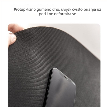 Mata za kupaonicu od diatomita, ovalnog oblika, s geometrijskim uzorkom, upija vodu i brzo se suši, protuklizna površina