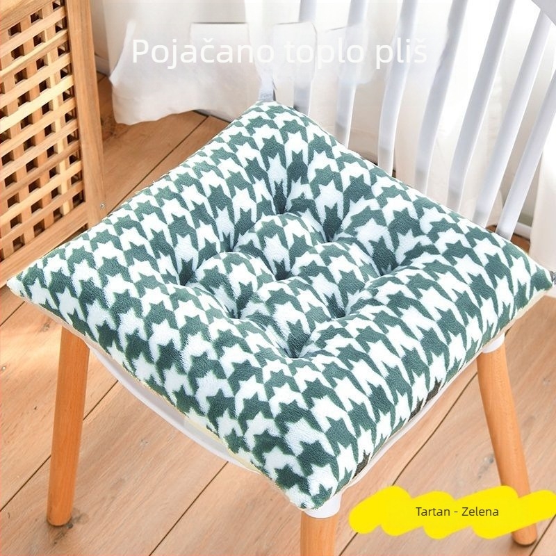 Jastuk za stolicu, pliš materijal, EPE punilo, crtani motiv, moderan minimalistički stil, pogodan za dnevni boravak, spavaću sobu, studij i ured