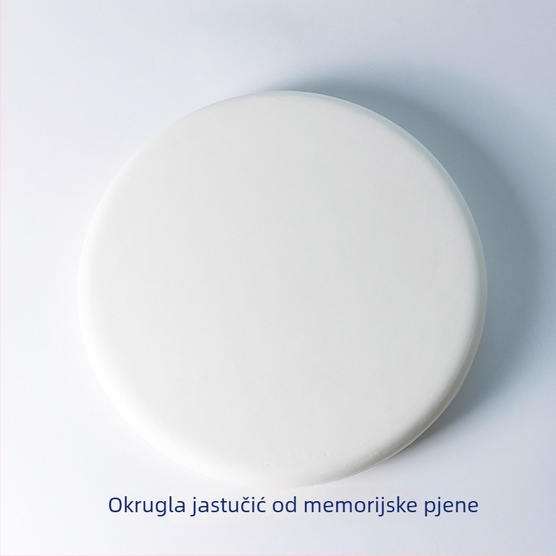 Japanskog stila okrugli jastuk za stolicu s memorijskom pjenom, navlaka od pamuka, za ured i školu