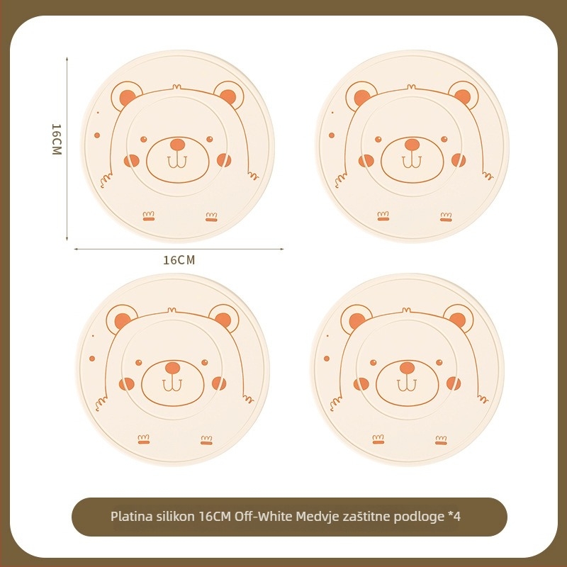 Silikonska podloga za stol – kružnog oblika, moderni minimalistički stil, premium kvaliteta