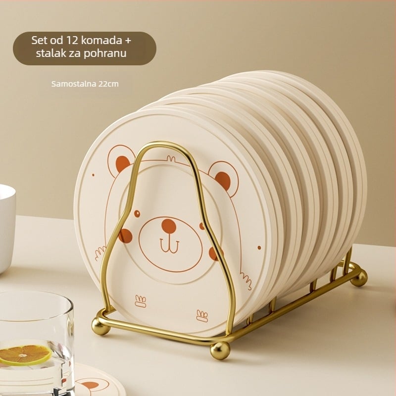 Silikonska podloga za stol – kružnog oblika, moderni minimalistički stil, premium kvaliteta