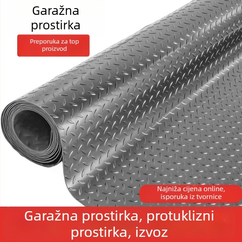 PVC protuklizna podloga za kuhinju i garažu, vodootporna, periva u stroju