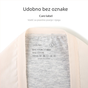 Ženske gaćice od 100% pamuka s produženim krokom, 60 kom., antibakterijske 7A, zaštita od curenja tijekom mjesečnica