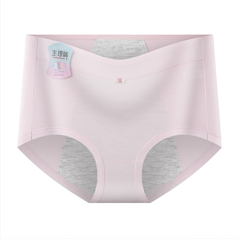 Ženske menstrualne gaćice od modala s zaštitom od propuštanja, srednji pojas, prozračne, upijajuće, koži prijateljske; podstava u području prepona od pamuka 92%, glavni materijal modal (regenerirana celulozna vlakna 90%)