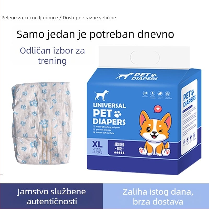 Linpeng psi menstrualne hlače – pelene za pse od čistog netkanog pamuka, univerzalna veličina, 60 komada.