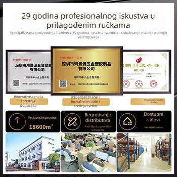 Drška za vrata ormarića, moderni minimalistički stil, lukastog oblika, cinkova legura, površinska ugradnja, za garderobu