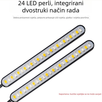 LED dvobojni signalizator za skretanje s efektom tekuće vode i svjetlo za registarsku pločicu za električne motocikle – model motor269, 12V