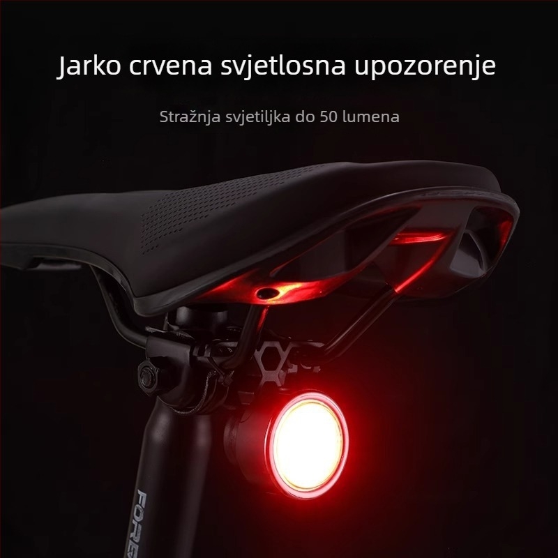 Set prednje svjetiljke i stražnjeg svjetla za bicikl – kompatibilno s planinskim i cestovnim biciklima, LED svjetlo za noćnu vožnju, dodaci za vožnju biciklom