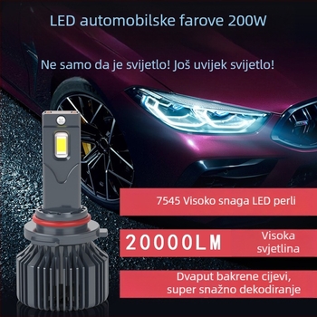 LED automobilno svjetlo H11, 100 W, 12 V, 10000 lm, aluminijsko kućište.