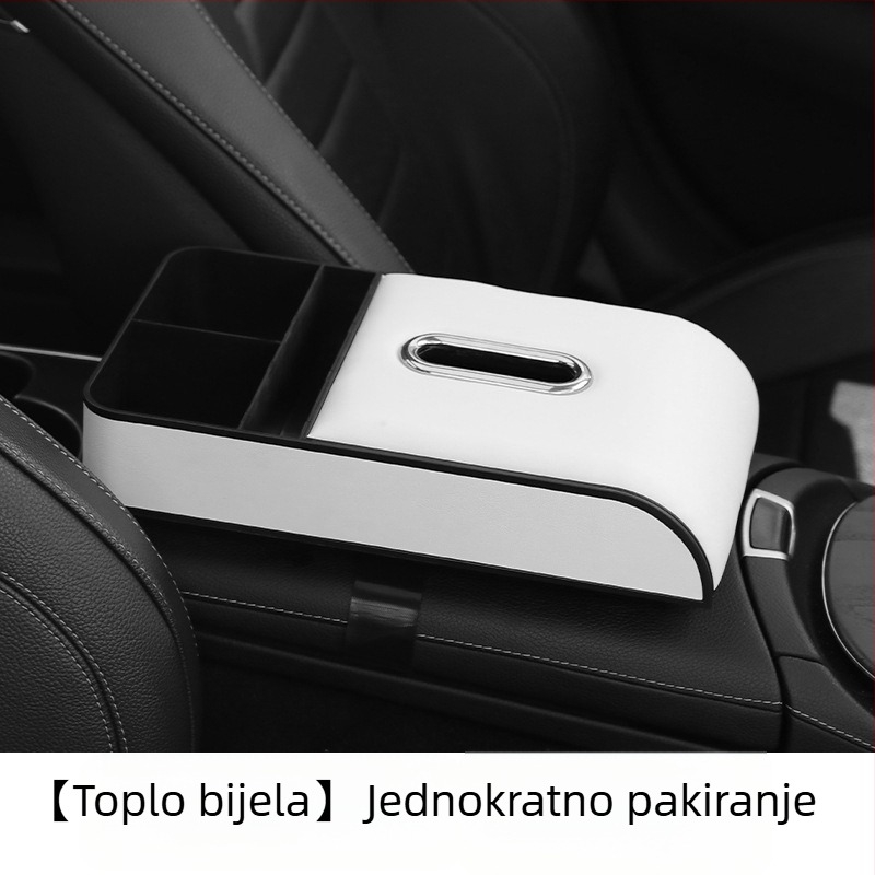 Kožni središnji naslon automobila s jastučićem od memorijske pjene, univerzalna prilagodba, 500 g, mogućnost prilagodbe