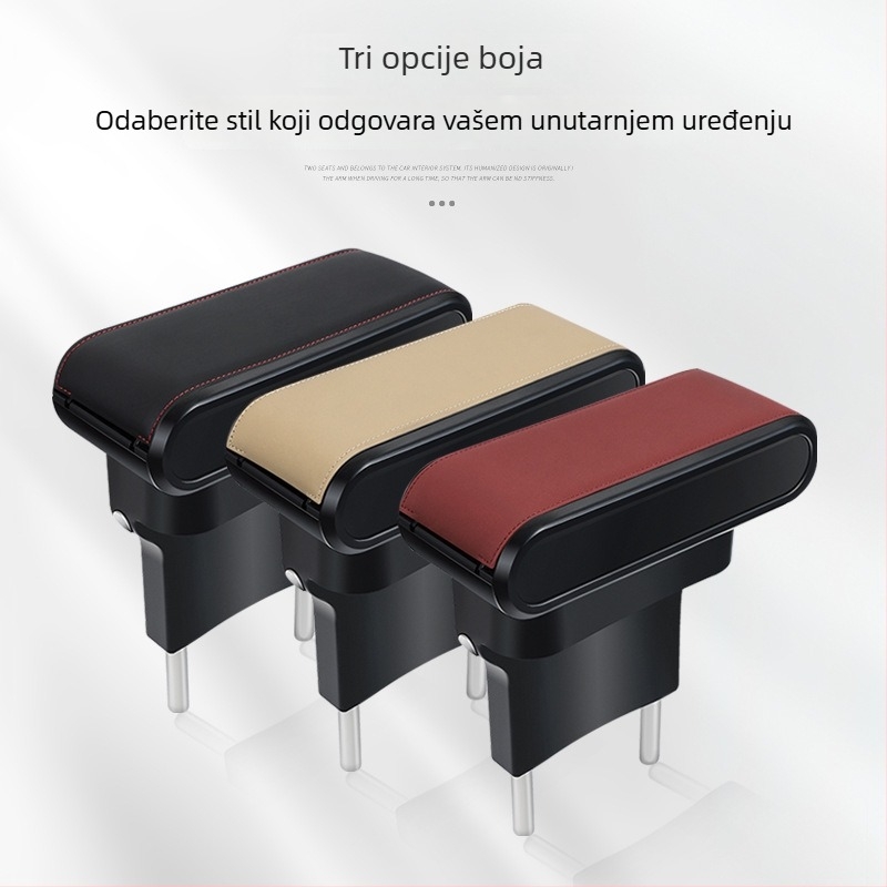 Plastična podložnica za pretinac naslona za ruku automobila, model 009, kompatibilna s /99, univerzalno podesivi poklopac