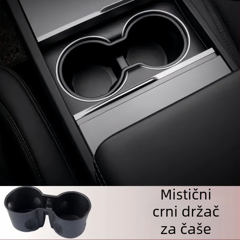 Držač čaša u središnjoj konzoli za Tesla Model Y (nova verzija) – TPE materijal, limiter za držač čaša