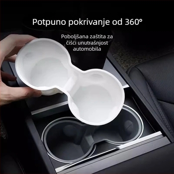 Držač za čašu i pretinac za pohranu za Tesla Model Y i Model 3 – ograničivač središnje konzole