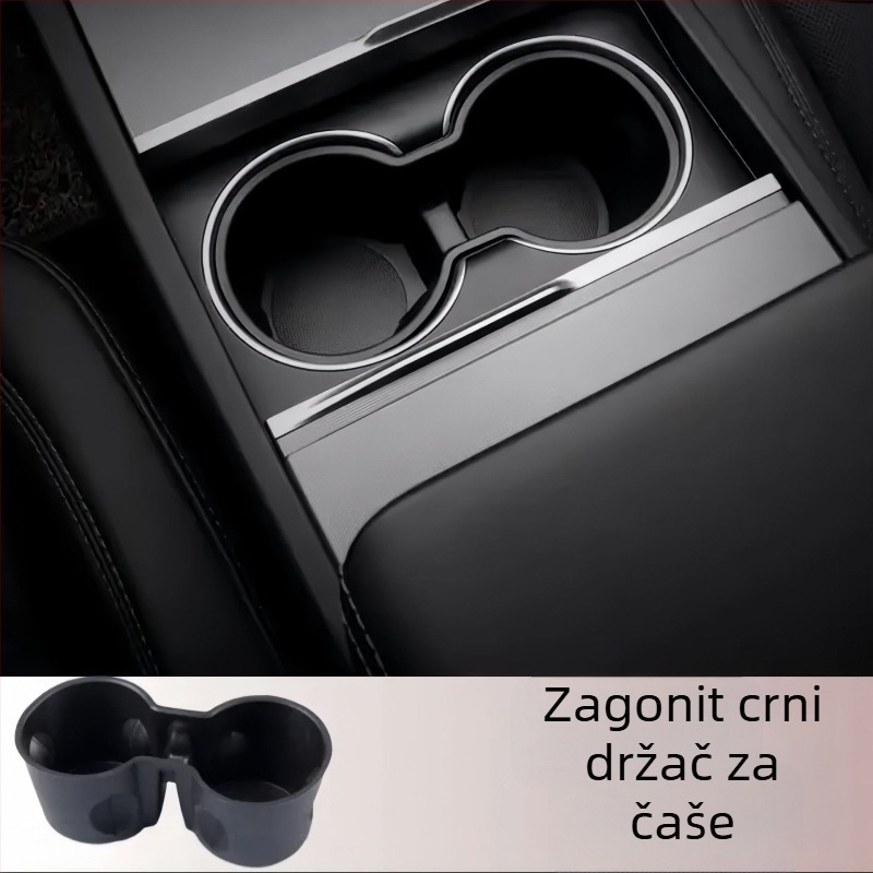 Držač za čašu i pretinac za pohranu za Tesla Model Y i Model 3 – ograničivač središnje konzole