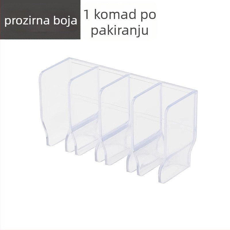Zidni višenamjenski stalak za njegu lica i pastu za zube, plastični, 1 razina, organizator za make-up/kupatilo