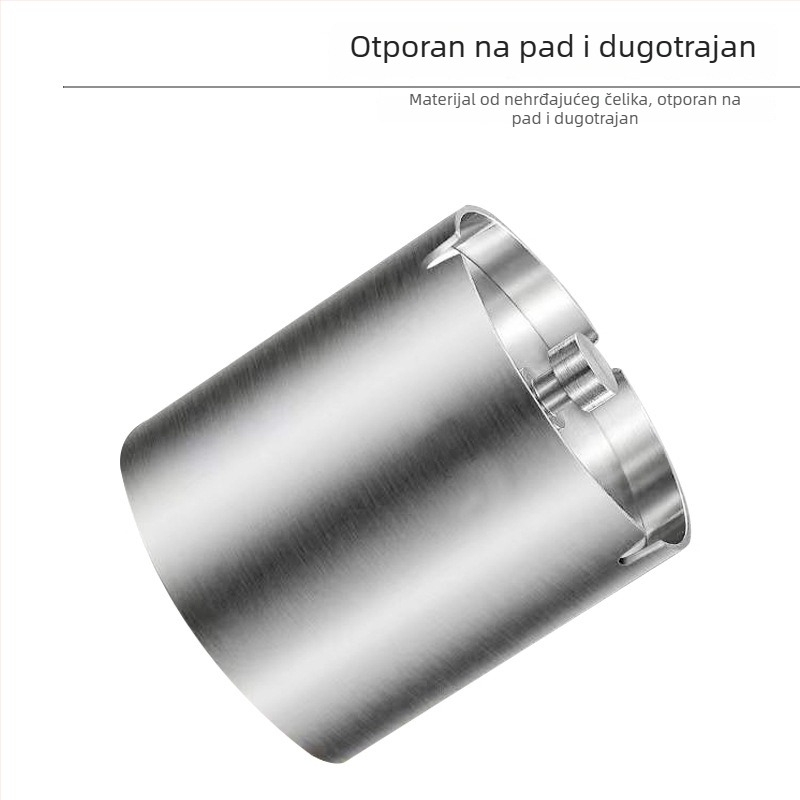 Nerđajući čelični pepelnjak s poklopcem otporim na vjetar, debeo tijelo, kreativan dizajn, za dom i auto, prilagodljiv