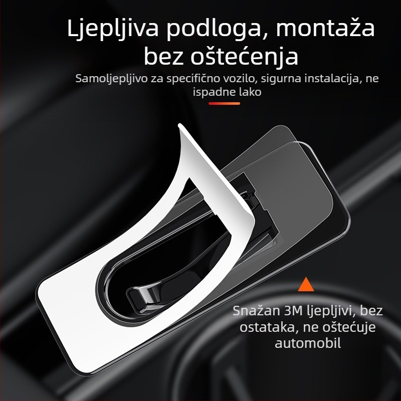 Držač za čaše u automobilu – stopper za podlogu i čvrsti klips za pepeljaru HL-082, plast