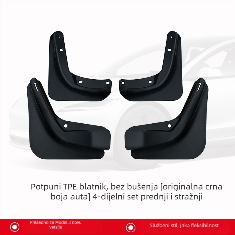 Prednji OEM blatnik za Tesla Model Y – Nova verzija, materijal: TPE