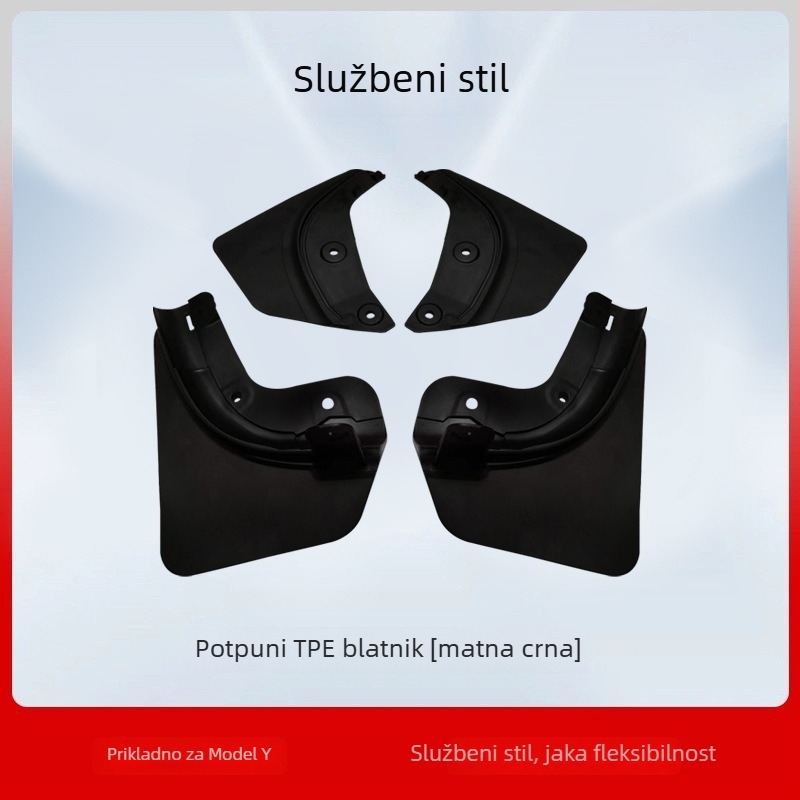 Prednji OEM blatnik za Tesla Model Y – Nova verzija, materijal: TPE
