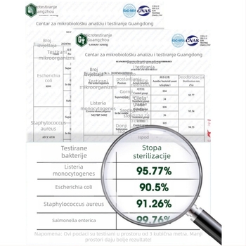Ozonizator zraka s sterilizacijom, pokrivenost 10 m², USB napajanje, 5W, dodirni zaslon