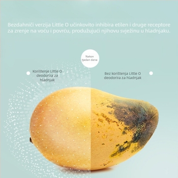 Dezodor zraka za hladnjak i kućni pročišćivač zraka s ozonskom sterilizacijom, USB napajanje, pokriće 10㎡, dodirno upravljanje, 3600mAh