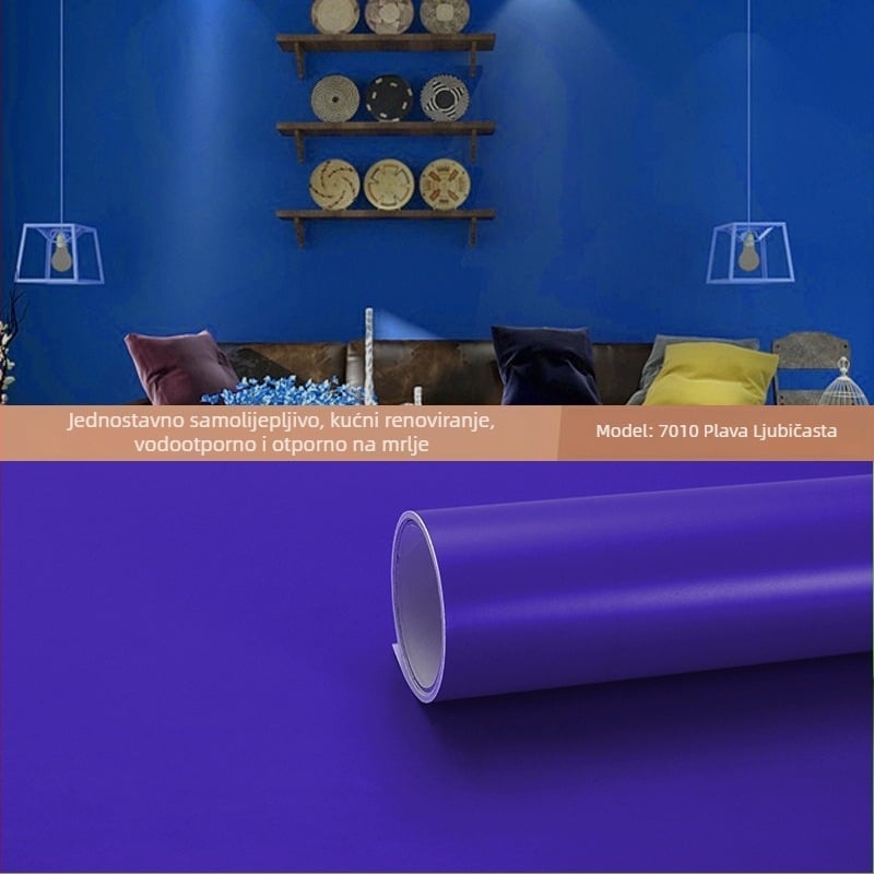 Samoljepljiva PVC tapeta za zidove i prozore – otporna na vlagu, dekorativni uzorak, moderni minimalistički stil, trostruka konstrukcija