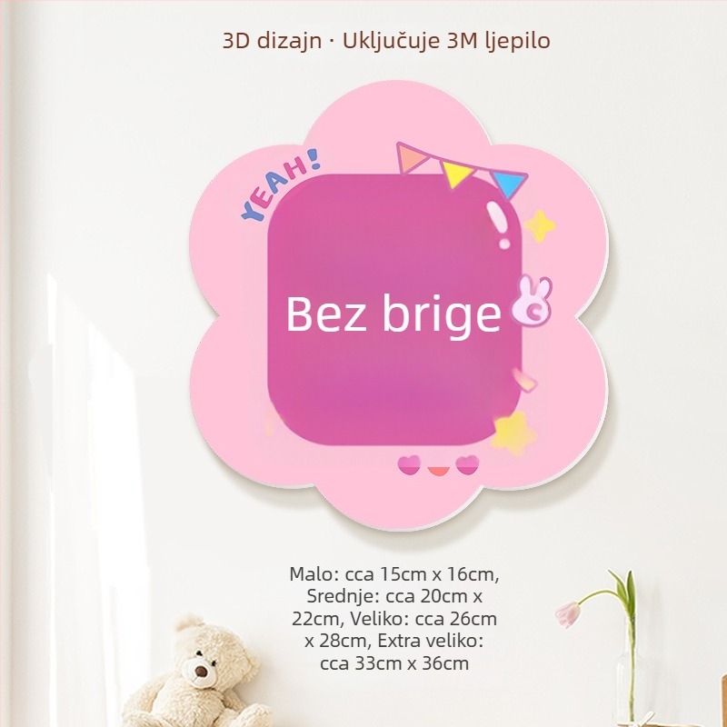 3D ukrasne zidne naljepnice s blagoslovima, PVC, više od 5 komada, univerzalni prostor, moderni minimalistički stil