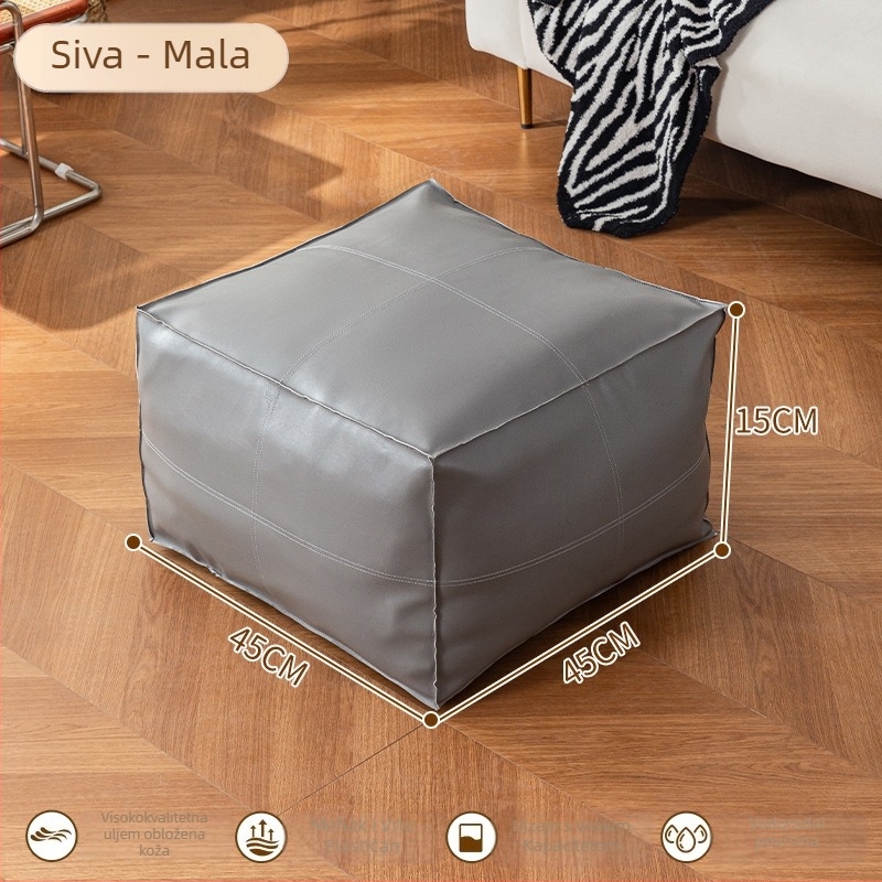 Kožni spremišni stol za kućnu upotrebu, višestruka upotreba, kapacitet 50 L, nosivost 100 kg, pravokutnog oblika