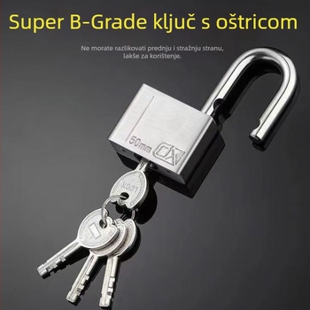 Lakat od nehrđajućeg čelika HT-9685, za kućnu i vanjsku upotrebu, tip ravnog otvaranja